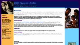 What Hretdisparities.org website looked like in 2018 (5 years ago)