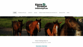 What Horsemanship101.com website looked like in 2018 (5 years ago)