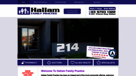What Hallamfp.com.au website looked like in 2018 (5 years ago)