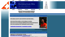 What Hundeschule-ritz.de website looked like in 2018 (5 years ago)
