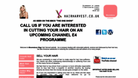 What Hairharvest.co.uk website looked like in 2018 (5 years ago)