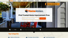 What Homeadviser.com website looked like in 2018 (5 years ago)