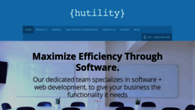 What Hutility.com website looked like in 2018 (5 years ago)
