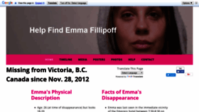 What Helpfindemmafillipoff.com website looked like in 2018 (5 years ago)