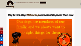What Hellowdog.com website looked like in 2018 (6 years ago)