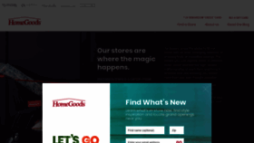What Homegoods.com website looked like in 2018 (6 years ago)