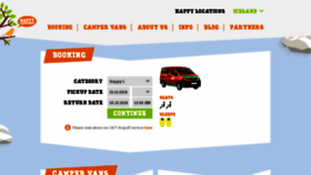 What Happycampers.is website looked like in 2018 (5 years ago)
