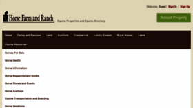 What Horsefarmandranch.com website looked like in 2018 (5 years ago)