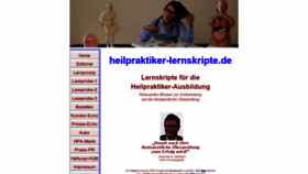 What Heilpraktiker-lernskripte.de website looked like in 2018 (5 years ago)