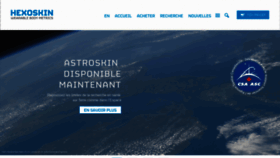 What Hexoskin.fr website looked like in 2018 (5 years ago)