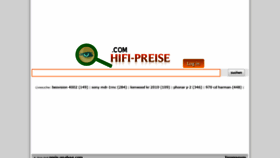 What Hifi-preise.com website looked like in 2018 (5 years ago)