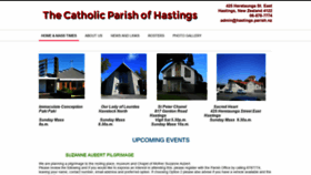 What Hastingscatholic.org.nz website looked like in 2018 (5 years ago)