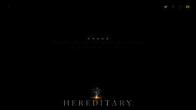 What Hereditary.movie website looked like in 2018 (5 years ago)