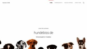 What Hundebiss.de website looked like in 2018 (5 years ago)