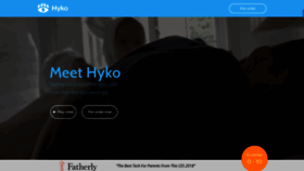 What Hyko.co website looked like in 2018 (5 years ago)
