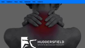 What Huddersfieldsportsmassagetherapy.co.uk website looked like in 2018 (5 years ago)
