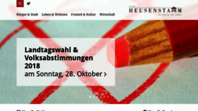 What Heusenstamm.de website looked like in 2018 (5 years ago)