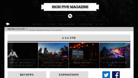 What High-five-mag.com website looked like in 2018 (5 years ago)