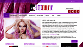 What Hairchalk.co.uk website looked like in 2018 (5 years ago)