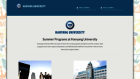 What Hanyangsummer.com website looked like in 2018 (5 years ago)