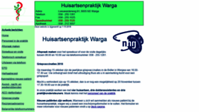 What Huisartsenpraktijkwarga.nl website looked like in 2018 (5 years ago)