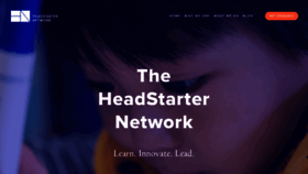 What Headstarternetwork.org website looked like in 2018 (5 years ago)