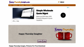 What Happythursdayimages.com website looked like in 2018 (5 years ago)
