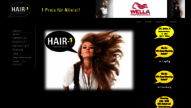 What Hair-one.ch website looked like in 2018 (5 years ago)