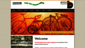 What Houstonbicyclemuseum.org website looked like in 2018 (5 years ago)