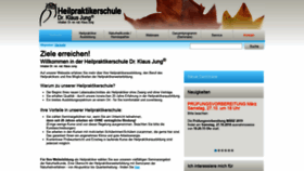 What Heilpraktikerschule-jung.de website looked like in 2018 (5 years ago)