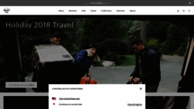 What Herschel.jp website looked like in 2018 (5 years ago)