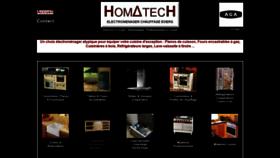 What Homatech.com website looked like in 2018 (5 years ago)