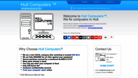 What Hullcomputers.com website looked like in 2018 (5 years ago)