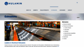What Hulaminextrusions.co.za website looked like in 2018 (5 years ago)