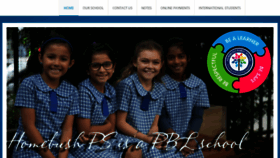 What Homebushpublicschool.com.au website looked like in 2018 (5 years ago)