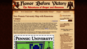 What Honorbeforevictory.com website looked like in 2018 (5 years ago)