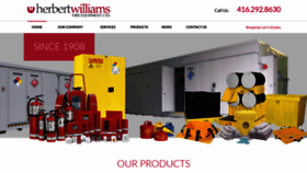 What Herbertwilliams.com website looked like in 2018 (5 years ago)