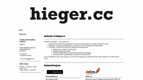 What Hieger.cc website looked like in 2018 (5 years ago)