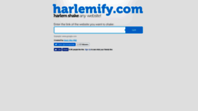 What Harlemify.com website looked like in 2018 (5 years ago)