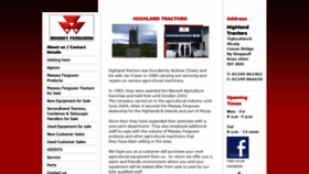 What Highlandtractors.co.uk website looked like in 2018 (5 years ago)