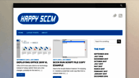 What Happysccm.com website looked like in 2018 (5 years ago)