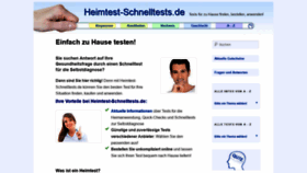 What Heimtest-schnelltests.de website looked like in 2018 (5 years ago)
