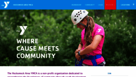 What Hockymca.org website looked like in 2018 (5 years ago)