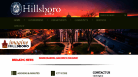 What Hillsboroohio.net website looked like in 2018 (5 years ago)