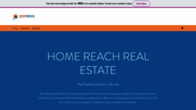What Homereach.com website looked like in 2018 (5 years ago)