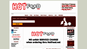 What Hotfood.net website looked like in 2018 (5 years ago)