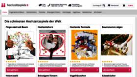 What Hochzeitsspiele1.com website looked like in 2018 (5 years ago)