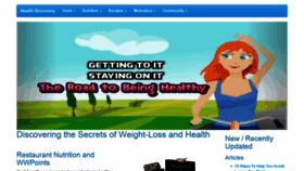 What Healthdiscovery.net website looked like in 2018 (5 years ago)
