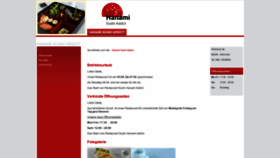 What Hanami-sushi-addict.de website looked like in 2018 (5 years ago)