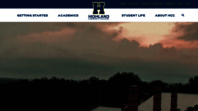 What Highlandcc.edu website looked like in 2018 (5 years ago)